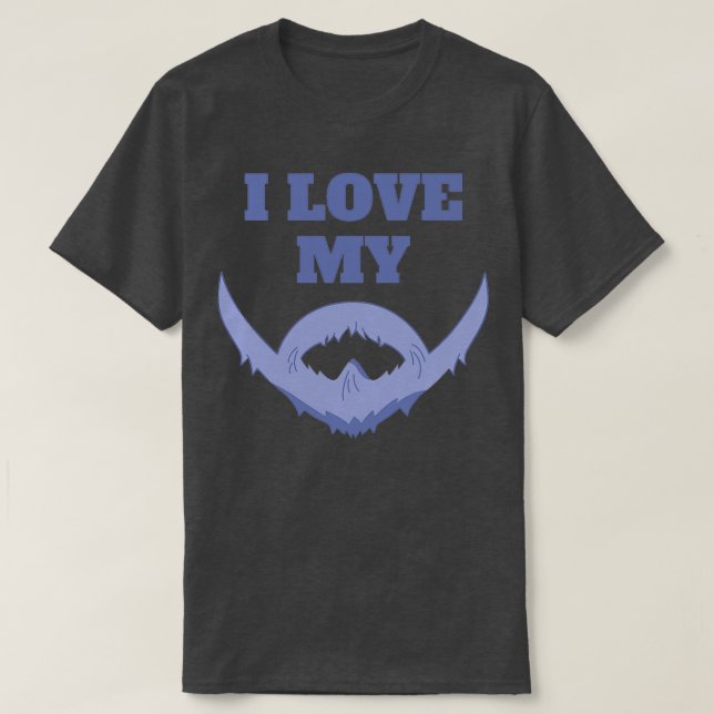 Camiseta Eu amo a minha barba 1 (Frente do Design)