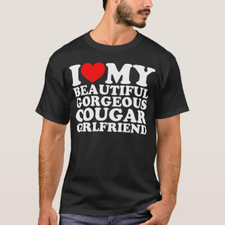 Camiseta Eu Amo A Minha Bela Namorada De Cougar