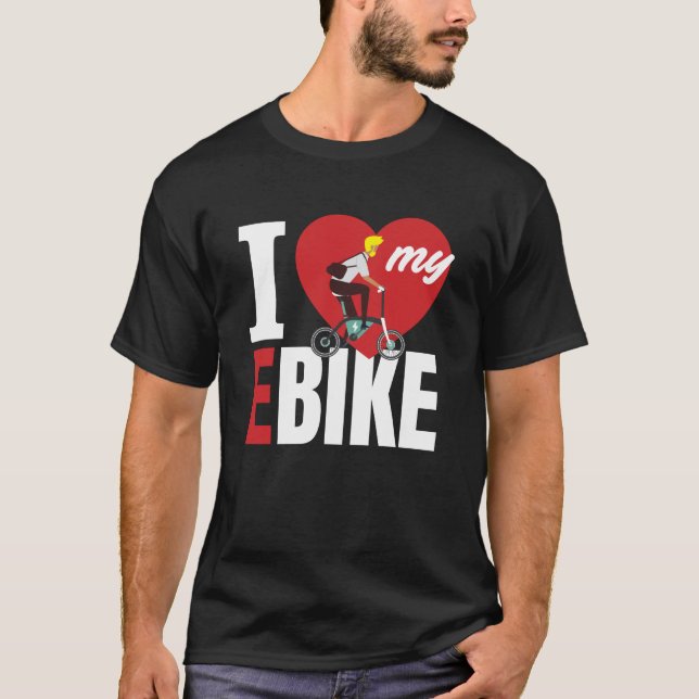 Camiseta Eu Amo A Minha Bicicleta E (Frente)