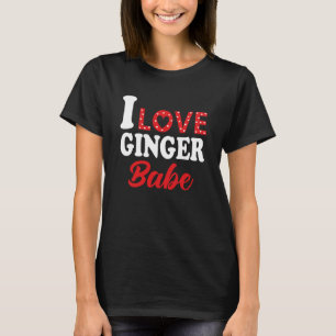 Camiseta Eu Amo A Minha Cabeça Vermelha Ginger Babe