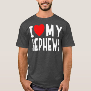 Camiseta Eu Amo A Minha Família De Sobrinhos Tia Tio Ele