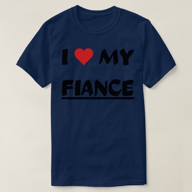 CAMISETA EU AMO A MINHA FIANÇA (Frente do Design)