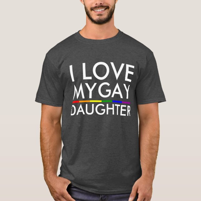CAMISETA EU AMO A MINHA FILHA GAY (Frente)