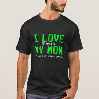 Camiseta Eu Amo A Minha Mãe Gamer Gifs Para Jovens Jovens V