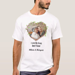 Camiseta Eu Amo A Minha Melhor Amiga E Amor Foto De Coração