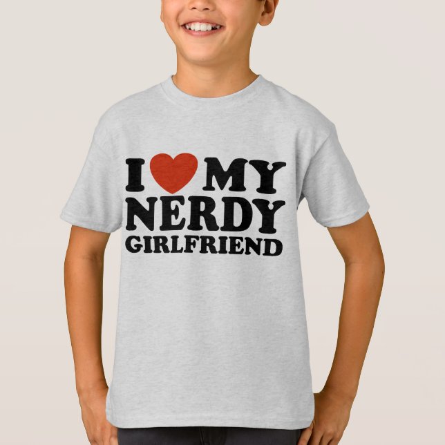 Camiseta Eu Amo A Minha Namorada Nerdy (Frente)