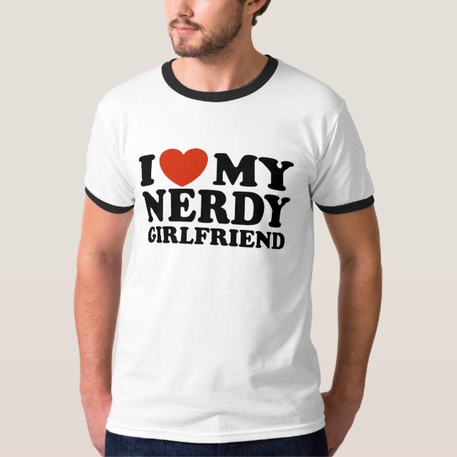 Camiseta Eu Amo A Minha Namorada Nerdy (Frente)