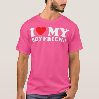 Camiseta Eu Amo A Minha Namorado I Cortar A Minha Namorado 