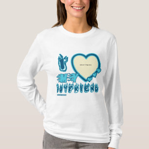 Camiseta Eu Amo A Minha Namorado Personalizada Capa Longa