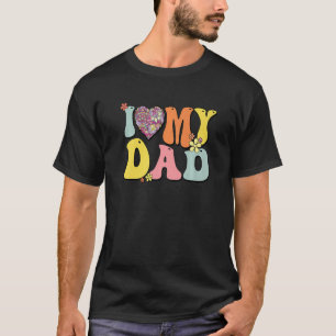 Camiseta Eu Amo A Minha Pai Eu Corto O Meu Pai Retro Groovy