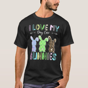 Camiseta Eu Amo A Minha Páscoa De Cuidados De Bunnias Profe