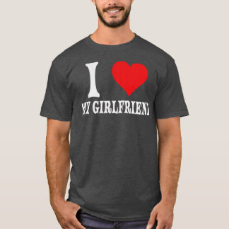 Camiseta Eu Amo A Minha Relação Namorada Grande Coração Ver