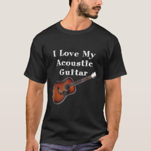 Camiseta Eu Amo A Minha Violão Acústica