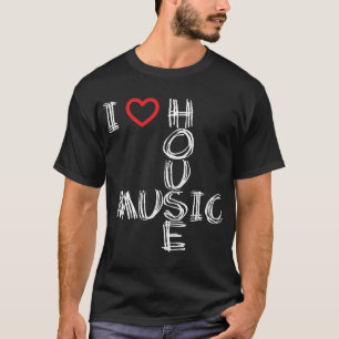 Camiseta Eu amo a música 4 da casa