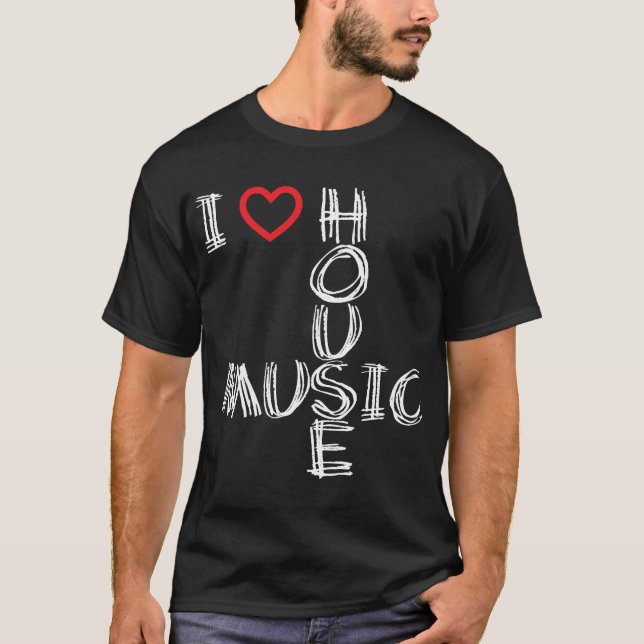 Camiseta Eu amo a música 4 da casa (Frente)