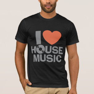 Camiseta Eu amo a música da casa