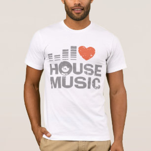 Camiseta Eu amo a música da casa
