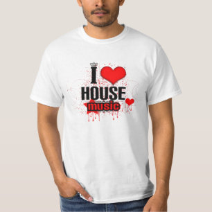 CAMISETA EU AMO A MÚSICA DA CASA