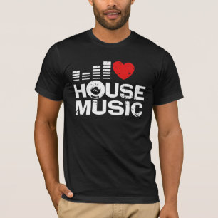 Camiseta Eu amo a música da casa