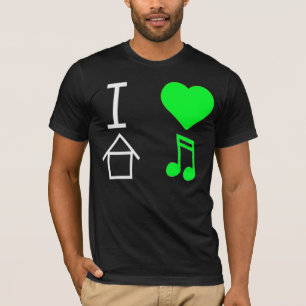 Camiseta Eu amo a música da casa (do coração) - verde li
