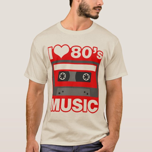 Camiseta eu amo a música do anos 80 (Frente)