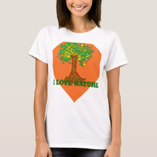 Camiseta Eu amo a natureza