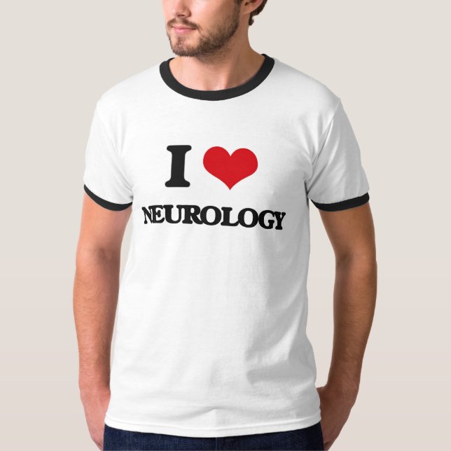 Camiseta Eu amo a neurologia (Frente)