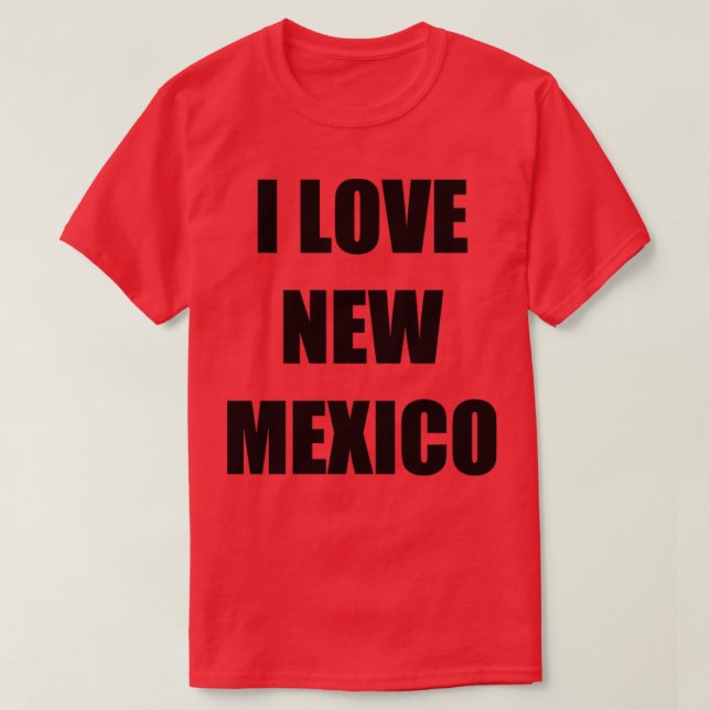 Camiseta Eu Amo A Nova Ideia De Presente Engraçada No Méxic (Frente do Design)