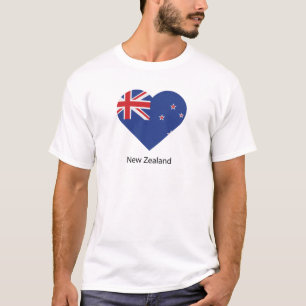 Camiseta Eu amo a Nova Zelândia