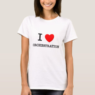 Camiseta Eu amo a orquestração