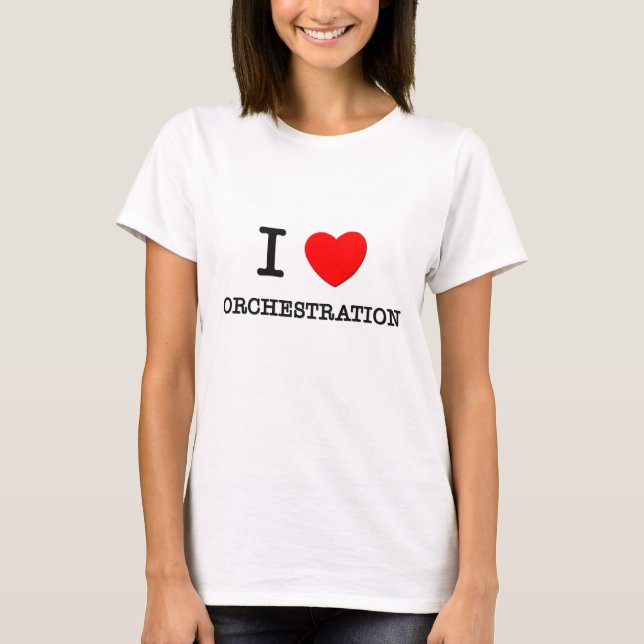 Camiseta Eu amo a orquestração (Frente)