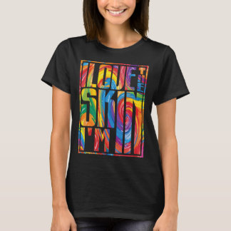 Camiseta Eu Amo a Pele em que Estou Melanina Africana Junet