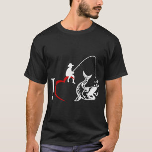 Camiseta Eu amo a pesca - pescadores
