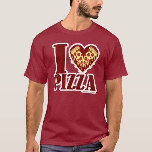 Camiseta Eu amo a pizza