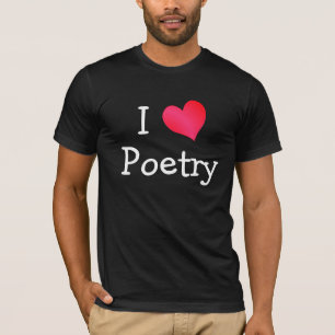 Camiseta Eu amo a poesia