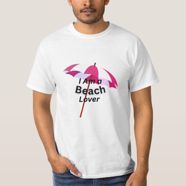 Camiseta eu amo a praia (Frente)