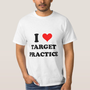 Camiseta Eu amo a prática de alvo
