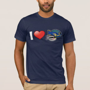 Camiseta Eu amo a princesa Parrotfish