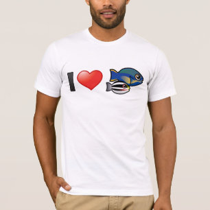 Camiseta Eu amo a princesa Parrotfish