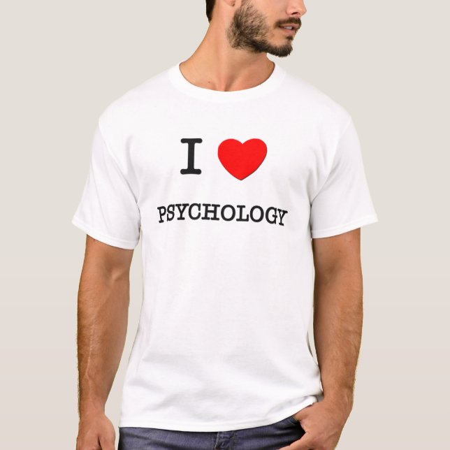 Camiseta Eu amo a PSICOLOGIA (Frente)