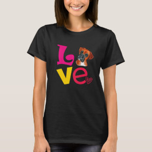 Camiseta Eu Amo a Raça do Meu Cachorro Boxer 1