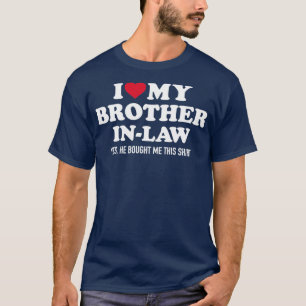 Camiseta Eu amo a relâmpago para a cunhada1