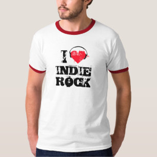 Camiseta Eu amo a rocha indie