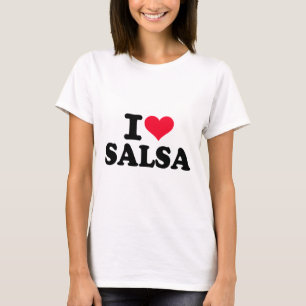Camiseta Eu amo a salsa