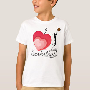 Camiseta Eu amo a senhora Basquetebol T=Shirt