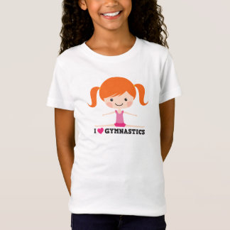 Camiseta Eu amo a separação do lado da menina dos desenhos