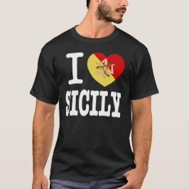 Camiseta Eu Amo A Sicília