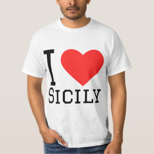 Camiseta Eu amo a sicília