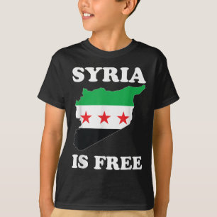Camiseta Eu Amo A Síria Mapa Sírio Livre Nova Bandeira Síri