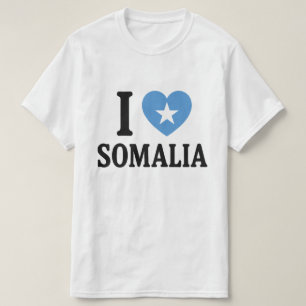 Camiseta Eu amo a Somália